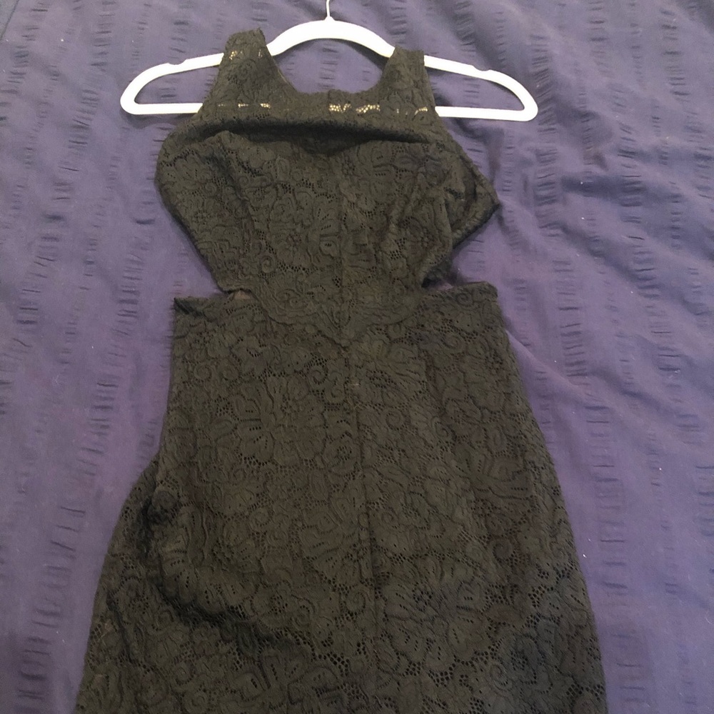 Bebe lace cut out dress